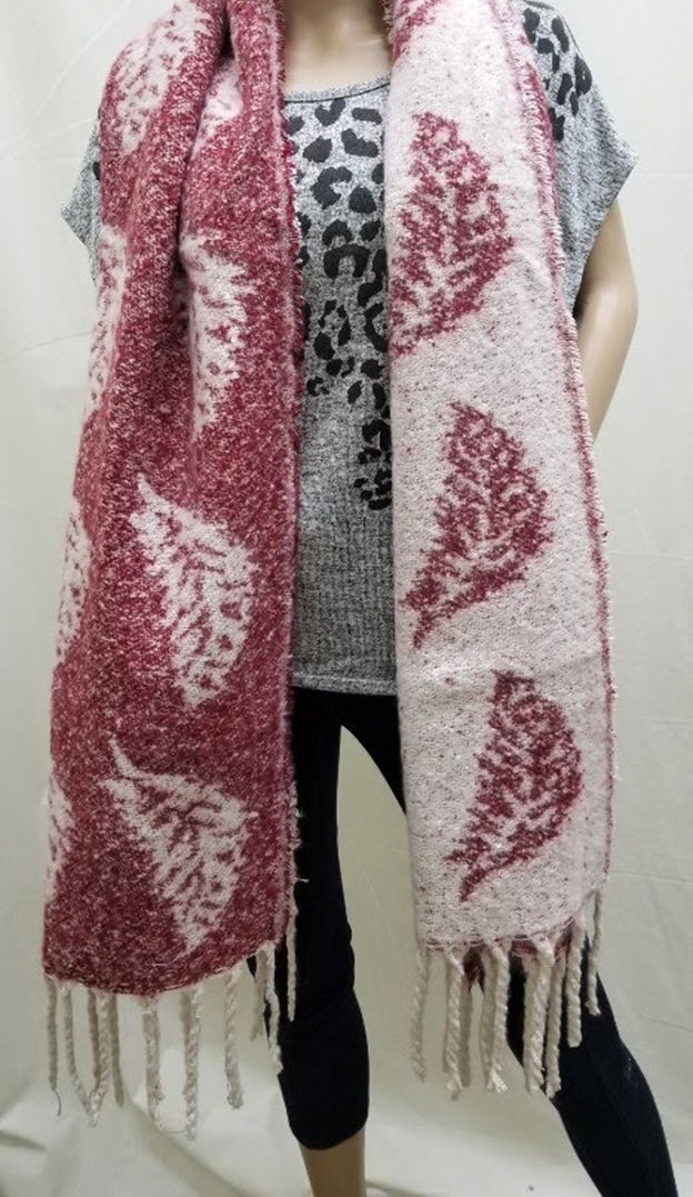 LEAF PRINT SCARF (BESS012)