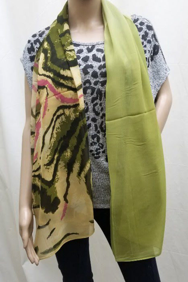 NATURAL FALL SCARF (with tiger print) (BESS002)