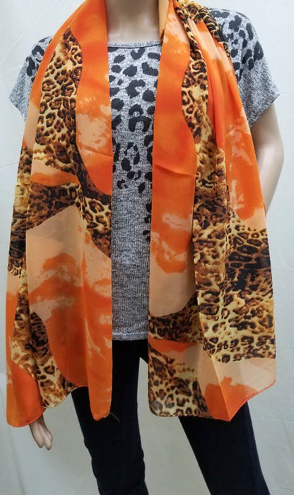 LEOPARD PRINT SCARF (BESS001)