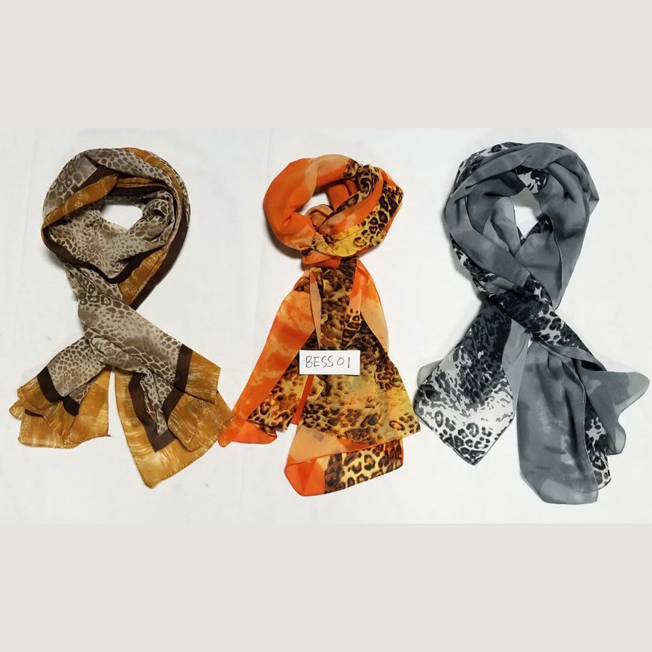 LEOPARD PRINT SCARF (BESS001)