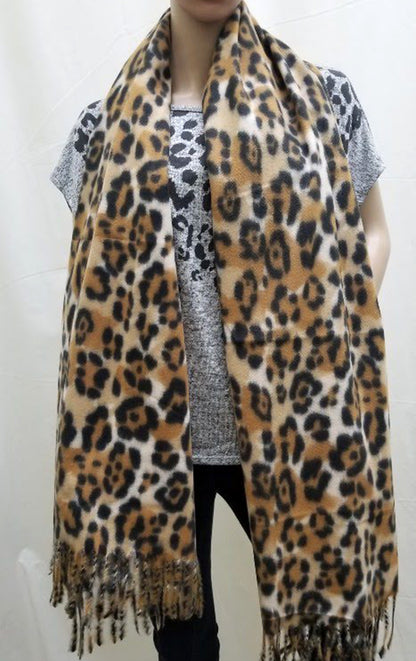 LEOPARD PRINT SCARF (BESS010)