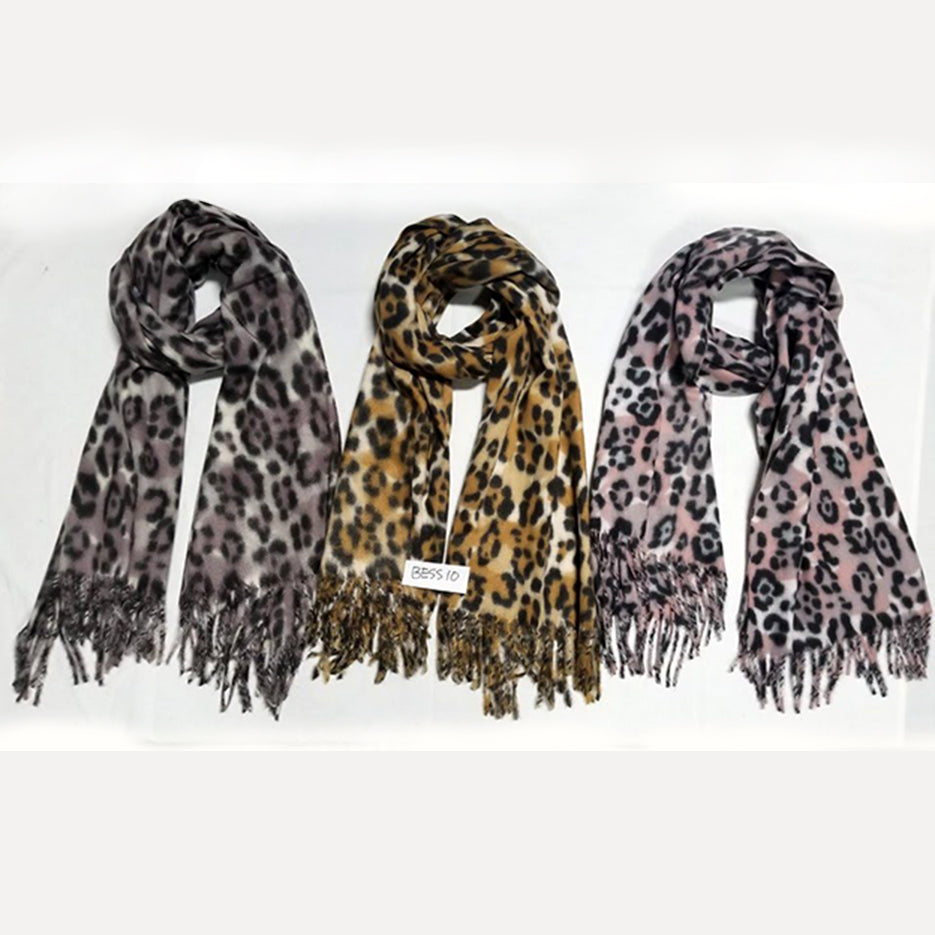 LEOPARD PRINT SCARF (BESS010)