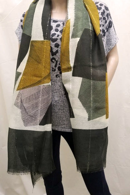 GEO COLORBLOCK SCARF (BESS005)