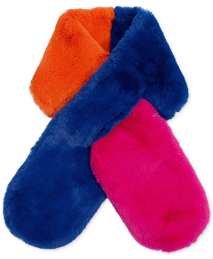 COLOR BLOCK FUR SCARF (A914)