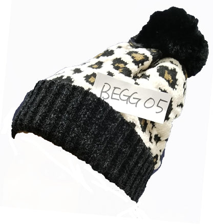 LEOPARD POM HAT (BEGG05)