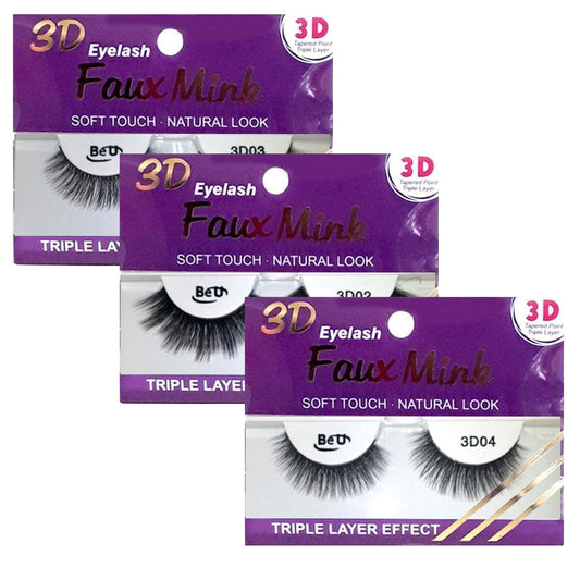 3D Faux Mink Eyelashes - Be U Fashion