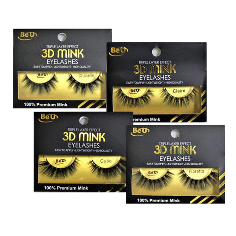 3D Mink Eyelashes - Be U Fashion