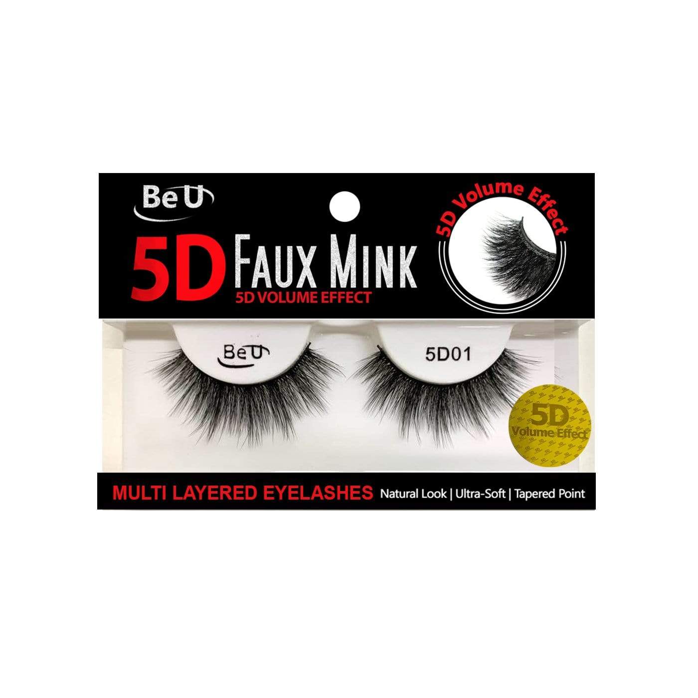 5D Faux Mink Eyelashes - Be U Fashion