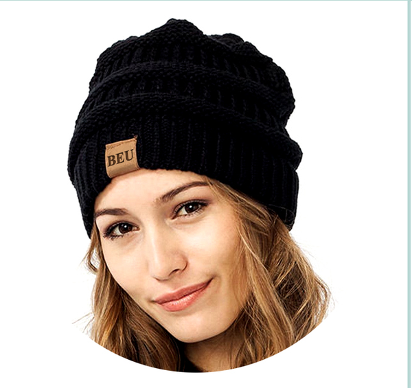 Cable Knit Beanie Close Top (WIN700)