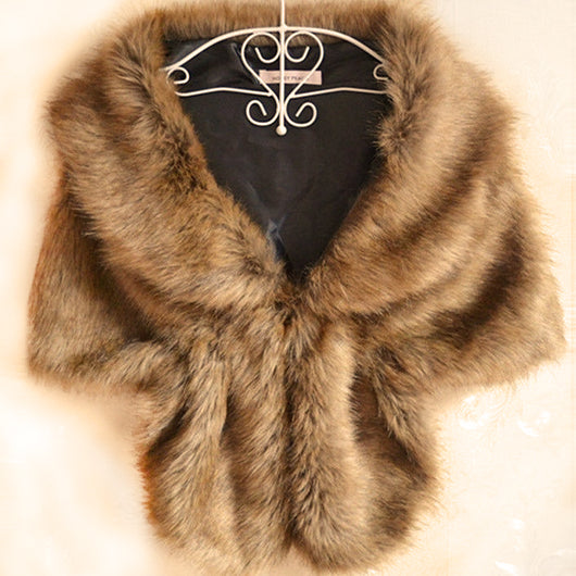 Winter Faux Fur Shawl (A905)