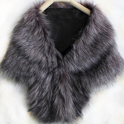 Winter Faux Fur Shawl (A905)