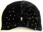 BEADED BUN CAP (w ribbon) (A952)