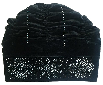 Stoned Velvet Bun Cap (FBC10)