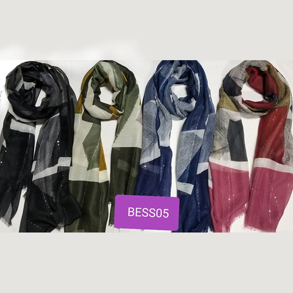 GEO COLORBLOCK SCARF (BESS005)
