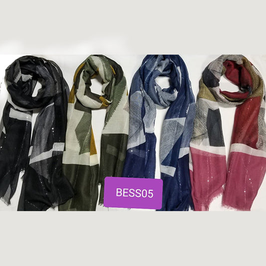 GEO COLORBLOCK SCARF (BESS005)