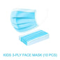 Kids Face Mask (3 Ply) 10 Pcs - Be U Fashion