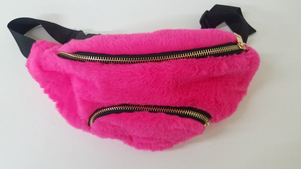 FUR FANNY BAG (FUR01BLA, FUR01BUR, FUR01KHA, FUR01IVO, FUR01HPIN)