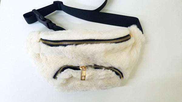 FUR FANNY BAG (FUR01BLA, FUR01BUR, FUR01KHA, FUR01IVO, FUR01HPIN)