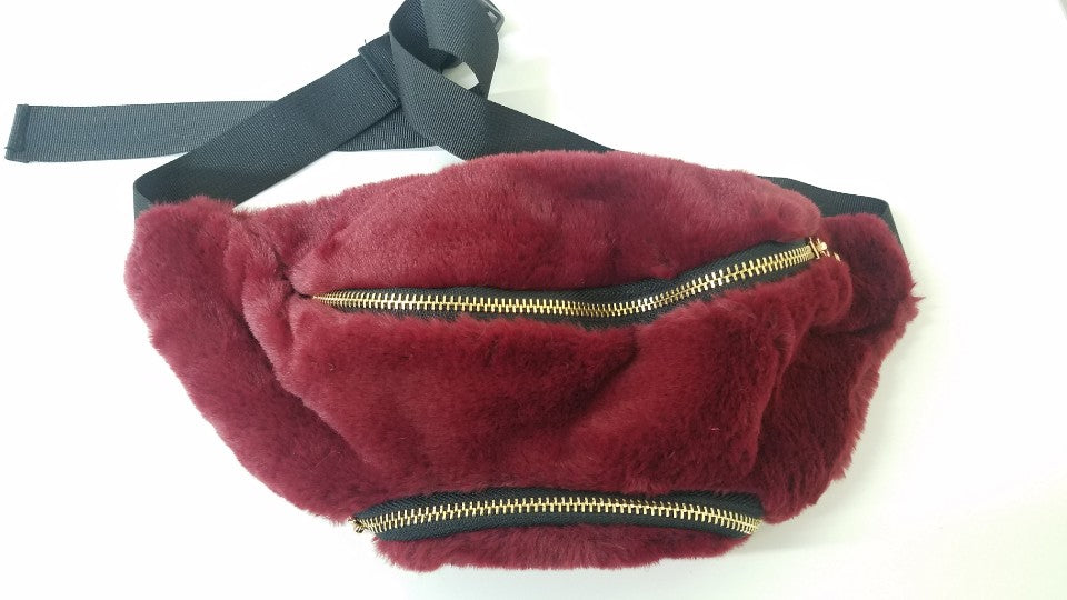FUR FANNY BAG (FUR01BLA, FUR01BUR, FUR01KHA, FUR01IVO, FUR01HPIN)