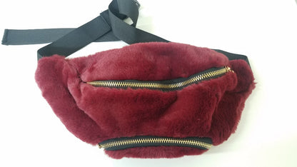 FUR FANNY BAG (FUR01BLA, FUR01BUR, FUR01KHA, FUR01IVO, FUR01HPIN)
