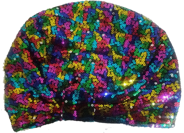 MULTICOLORED SEQUIN BUN CAP (A949,950)