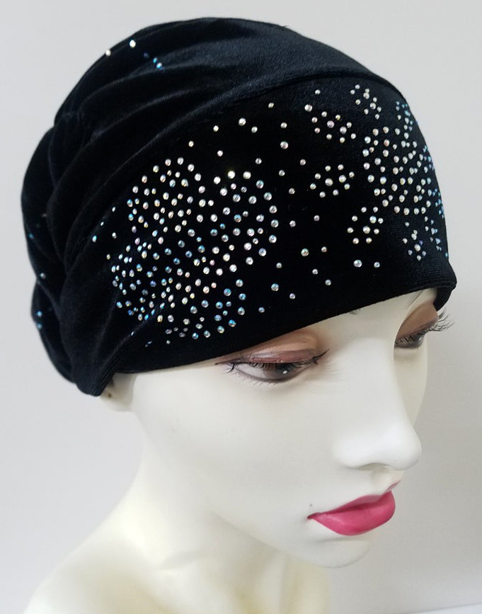 Stoned Velvet Bun Cap (FBC10)