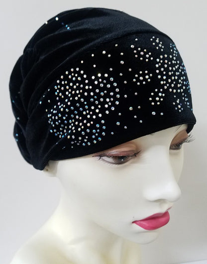 Stoned Velvet Bun Cap (FBC10)