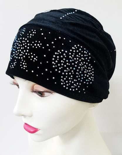 Stoned Velvet Bun Cap (FBC10)