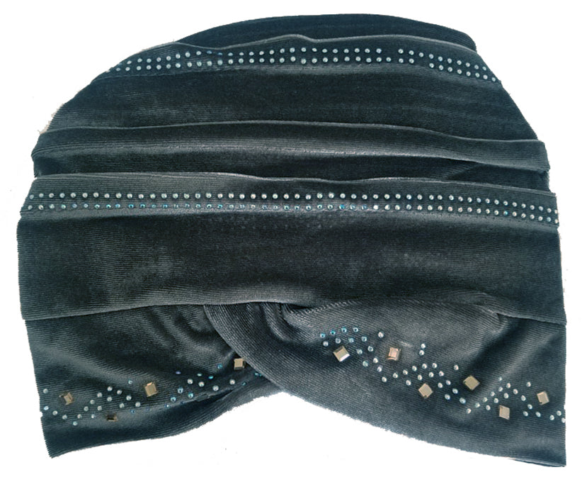 Stoned Velvet Bun Cap (FBC11)