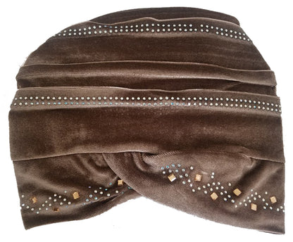 Stoned Velvet Bun Cap (FBC11)