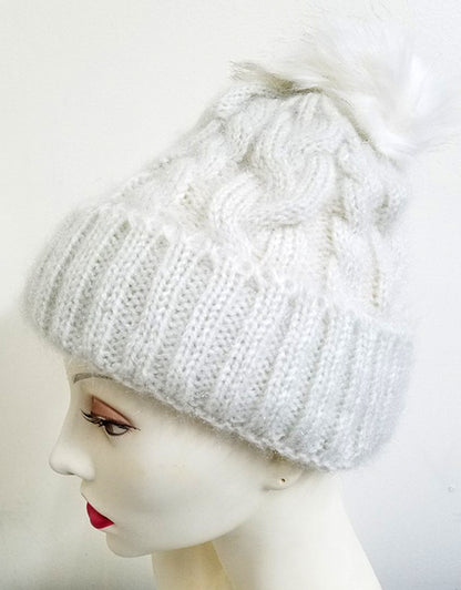Glitter Skullies w/ Pom Pom (HAT01AST)