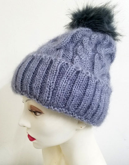 Glitter Skullies w/ Pom Pom (HAT01AST)