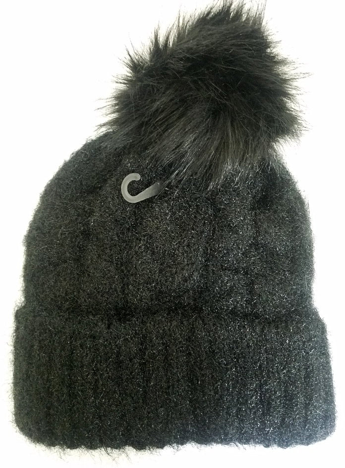 Glitter Skullies w/ Pom Pom (HAT01AST)