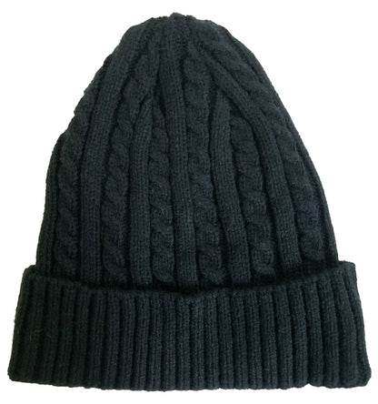 Winter Cable Knit Skull Cap (B001)