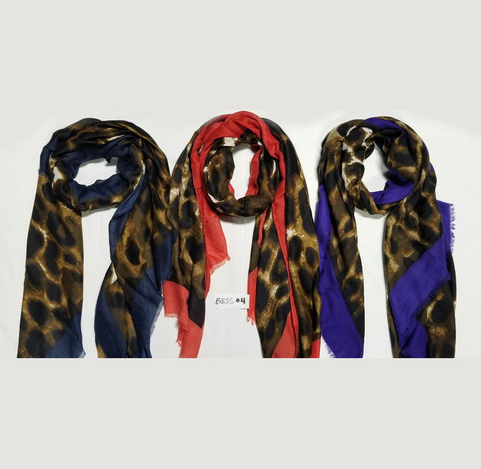 MIXED LEOPARD PATTERN SCARF (BESS004)