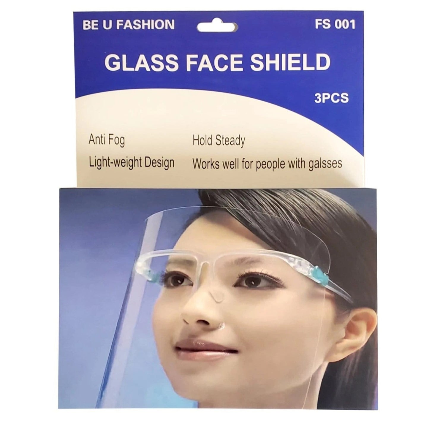 Glass Face Shield 3PCS (FS001)