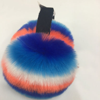 Foldable Faux Fur Earmuffs Rainbow (WIN200)