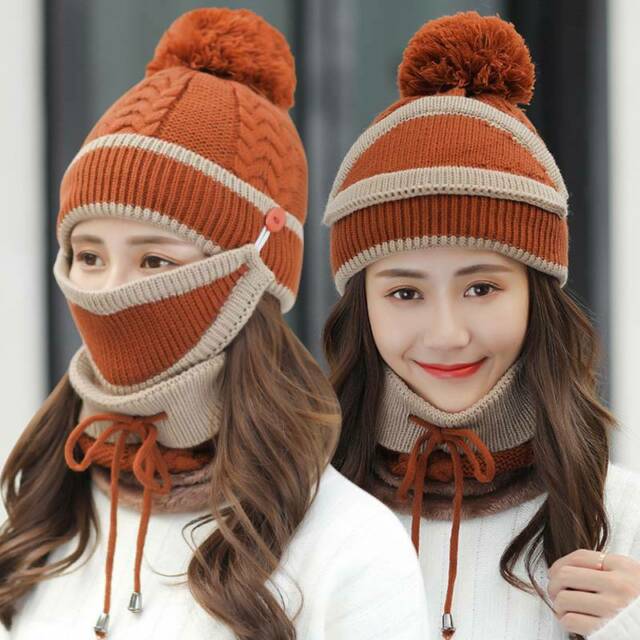 HAT, SCARF & NECK WARMER 3PC SET (WIN500)