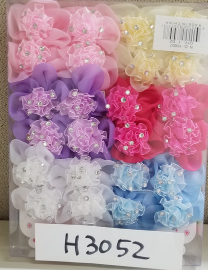 Flower Hair Clips (H3049, H3050, H3052, H3053)