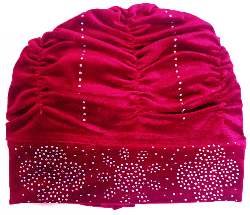 Stoned Velvet Bun Cap (FBC10)