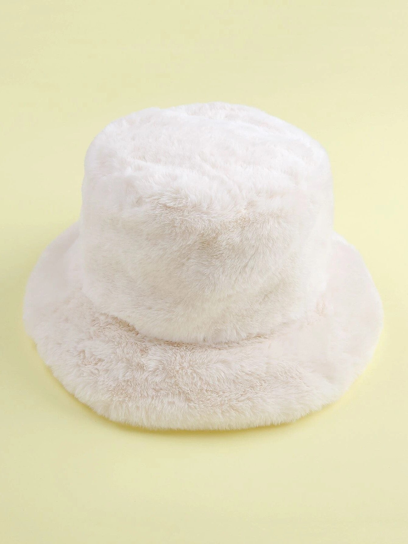 Faux Fur Bucket Hat and Scarf Set (A915)